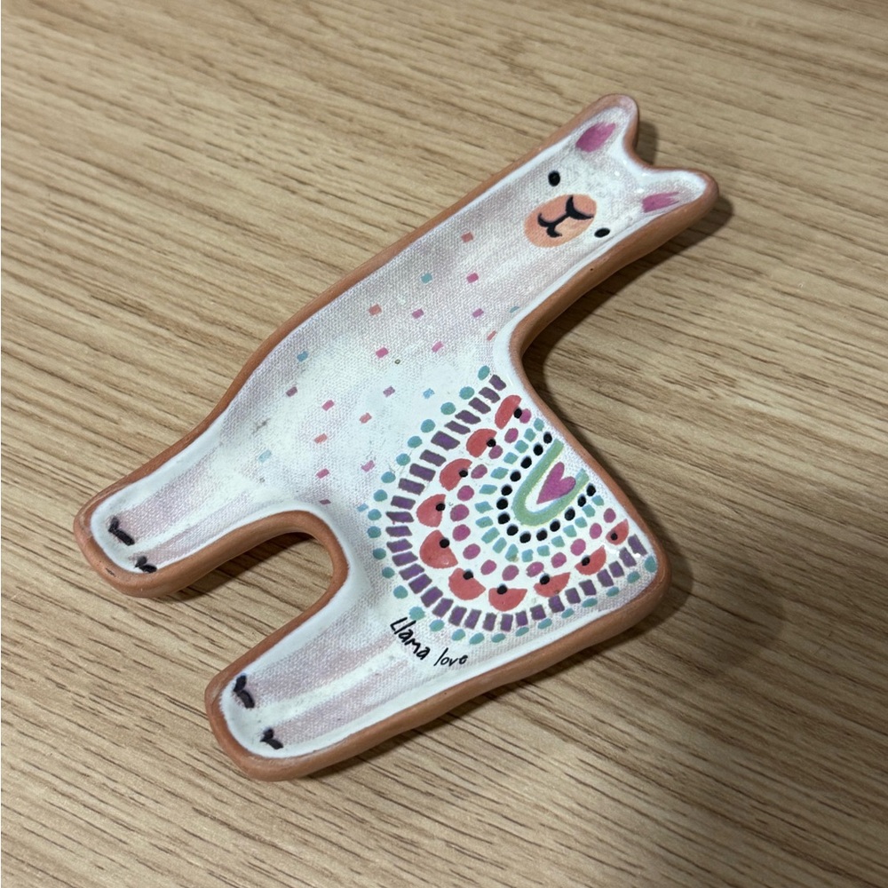 Natural Life Live Happy Collection “Santa Fe Llama” Jewelry Dish Holder - Picture 3 of 10